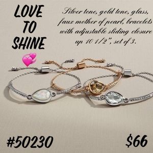Premier Designs Love to Shine bracelet set